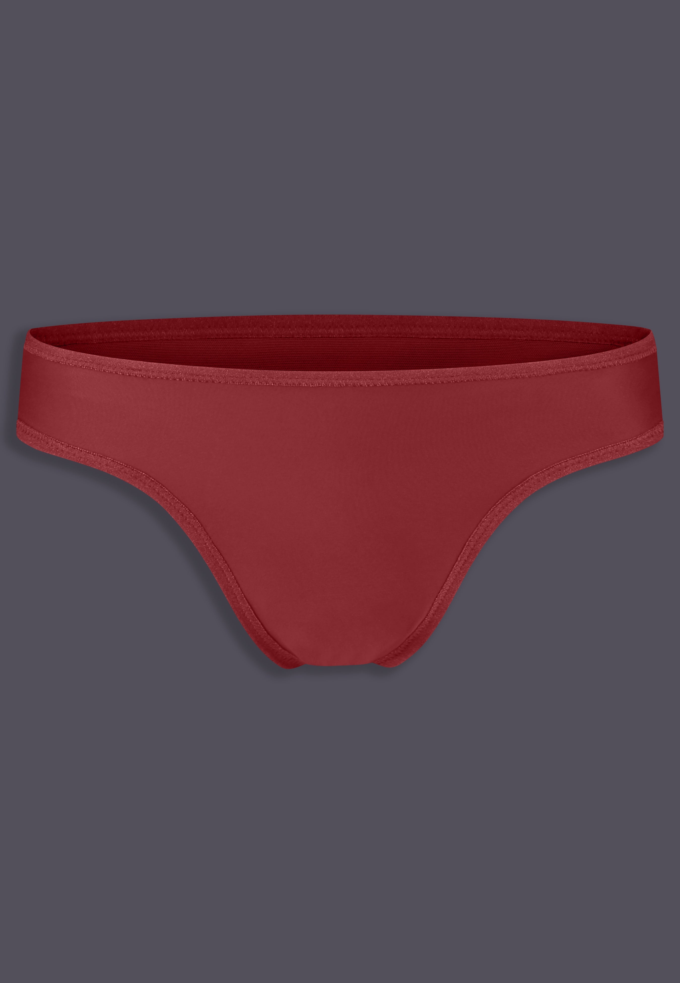 String de tucking affirmatif UNTAG, vue de face en bordeaux