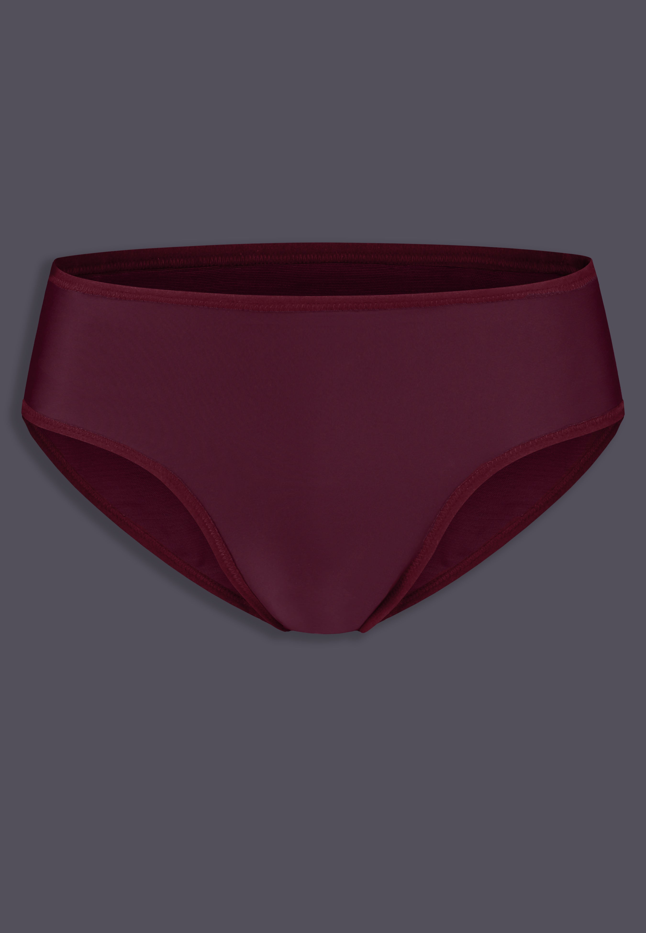 Slip de tucking affirmatif UNTAG, vue de face en bordeaux