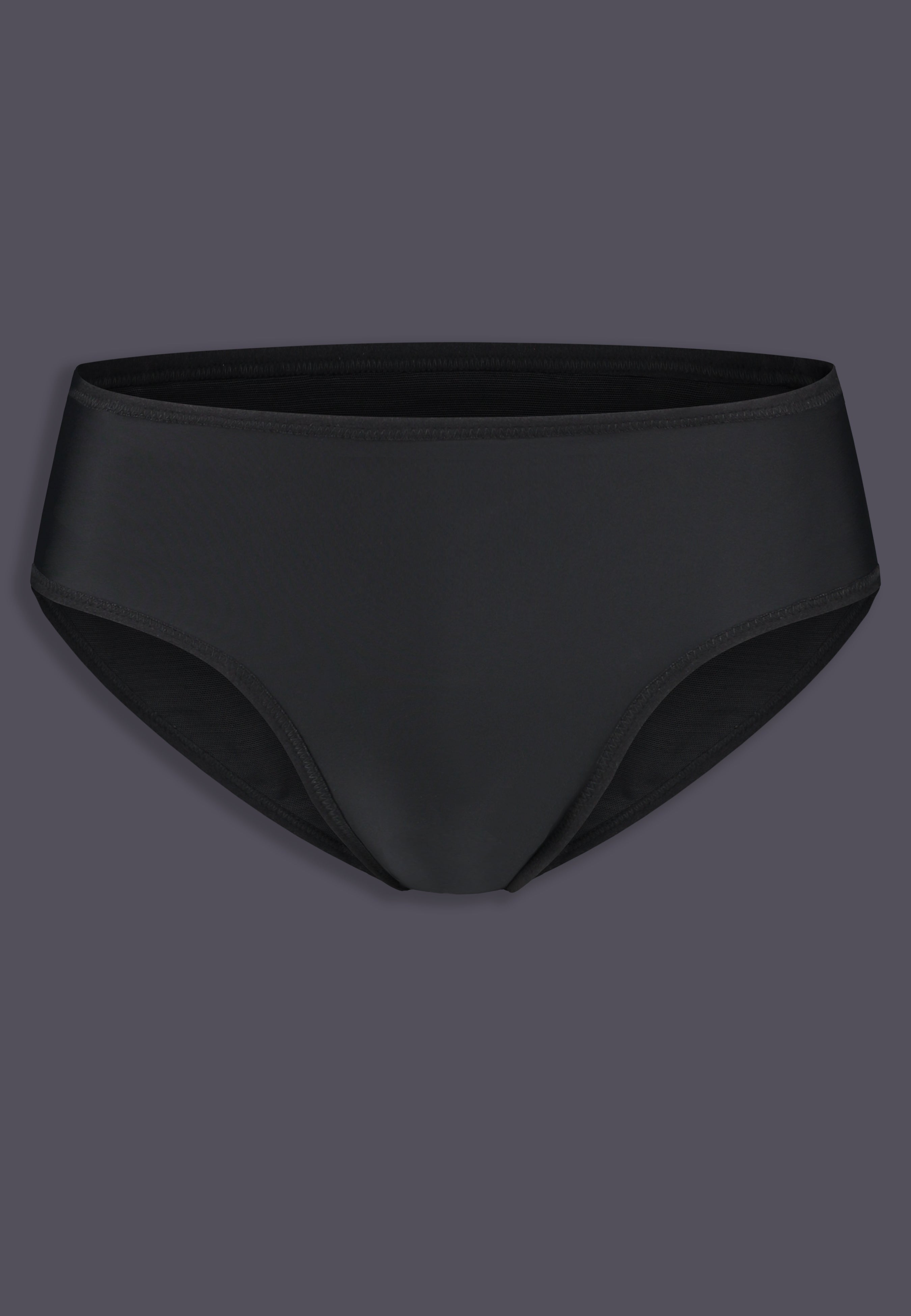 Slip tucking correcteur UNTAG, vue de face, en noir