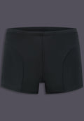 UNTAG Badeshorts, Vorderansicht in Schwarz