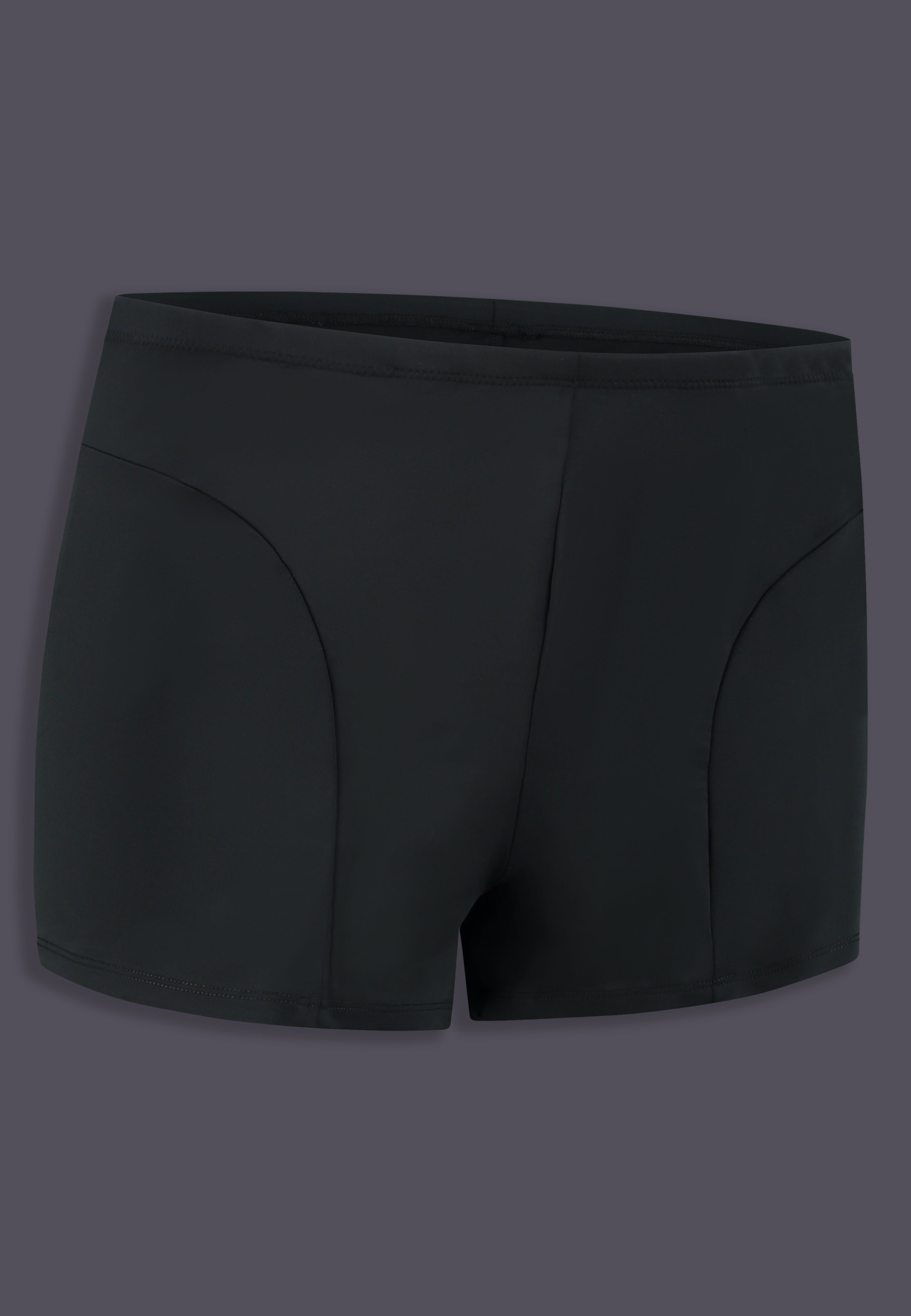 UNTAG Badeshorts, Seitenansicht in Schwarz