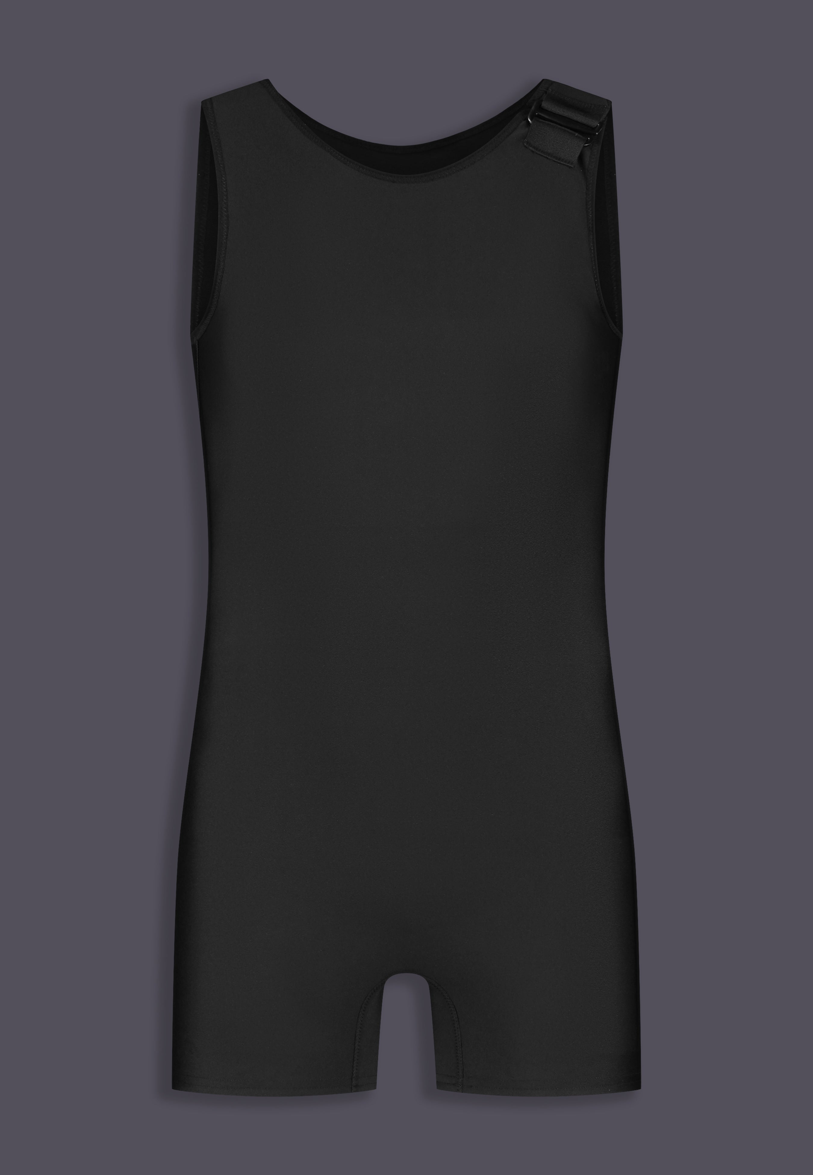 UNTAG Hook-Up Swimsuit Binder black front view