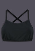 UNTAG Strappy Bikini-Top, Vorderansicht in Schwarz