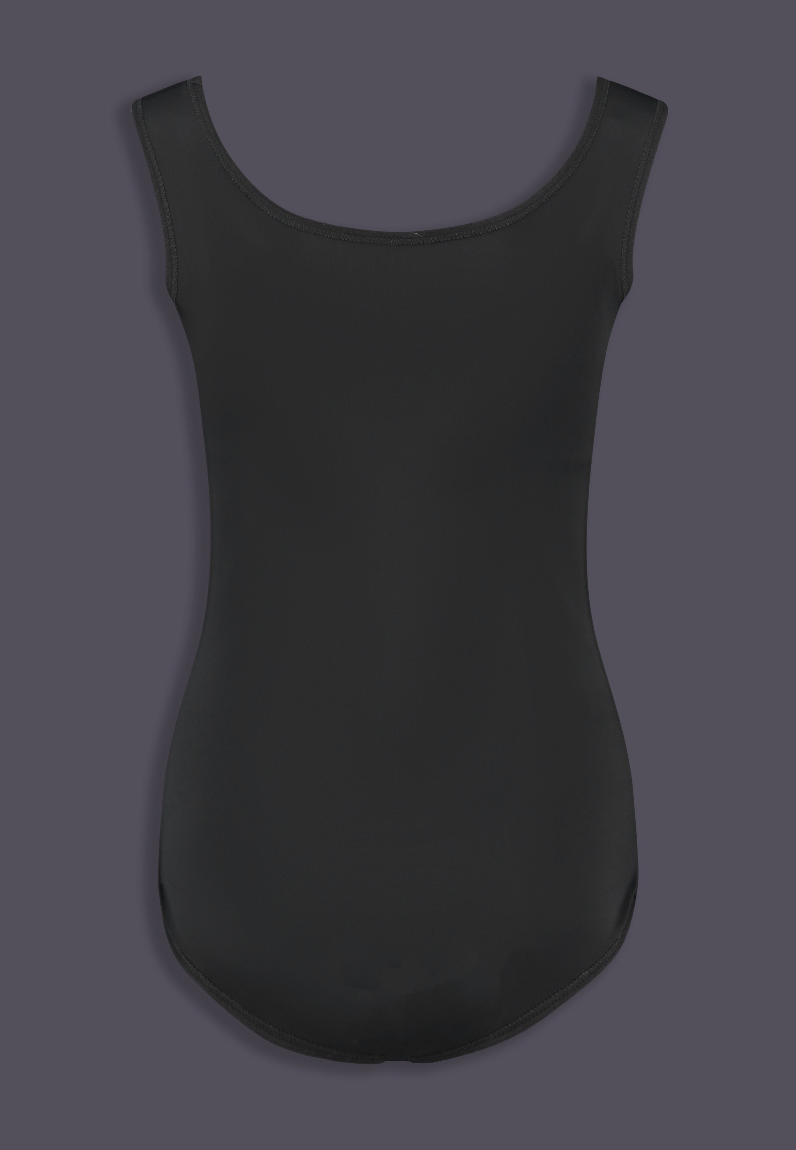 Maillot de bain tucking correcteur UNTAG, vue de dos, en noir