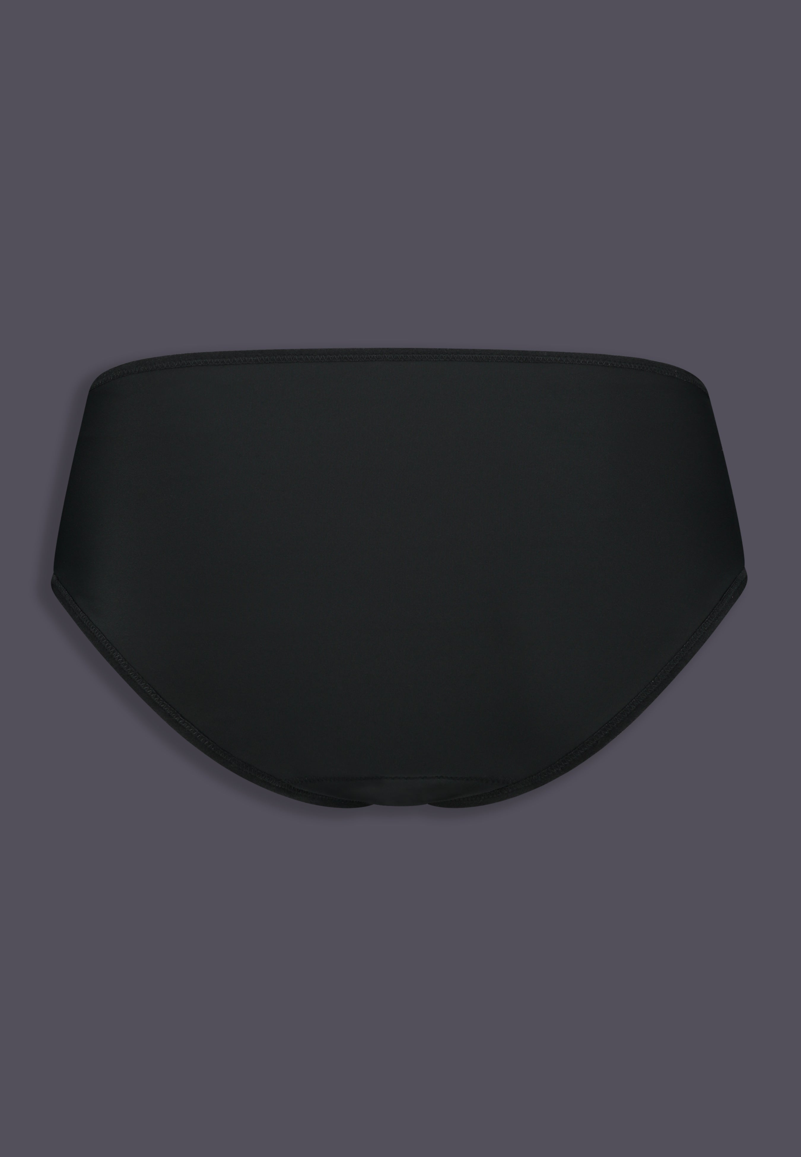 UNTAG Bikini-Tucking-Slip, Rückansicht in Schwarz