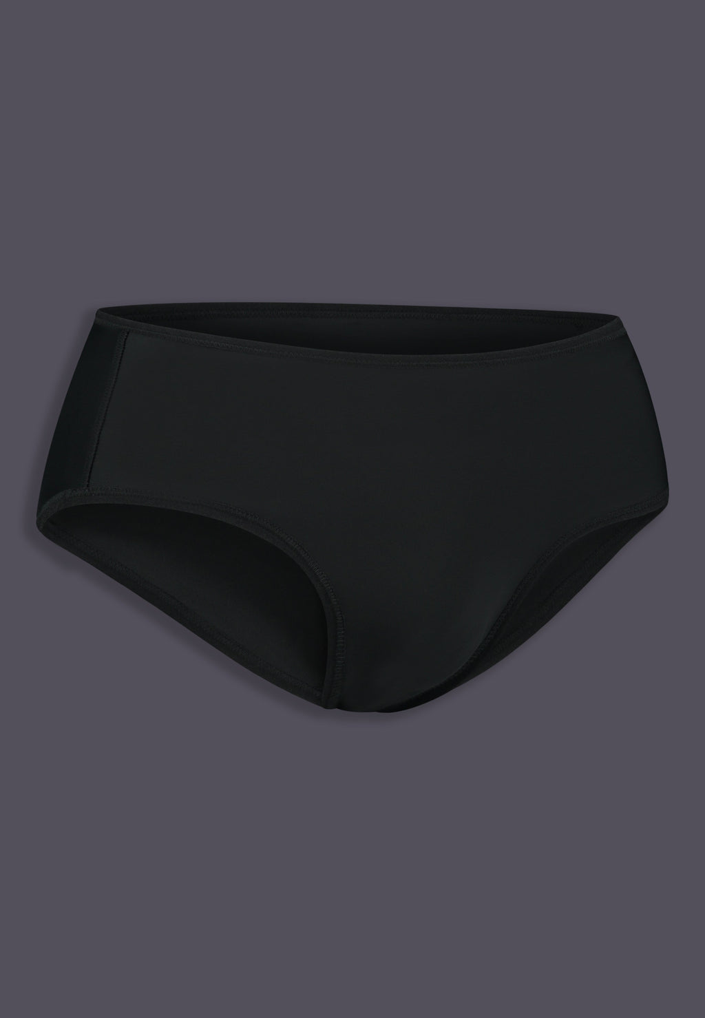 UNTAG Bikini-Tucking-Slip, Seitenansicht in Schwarz