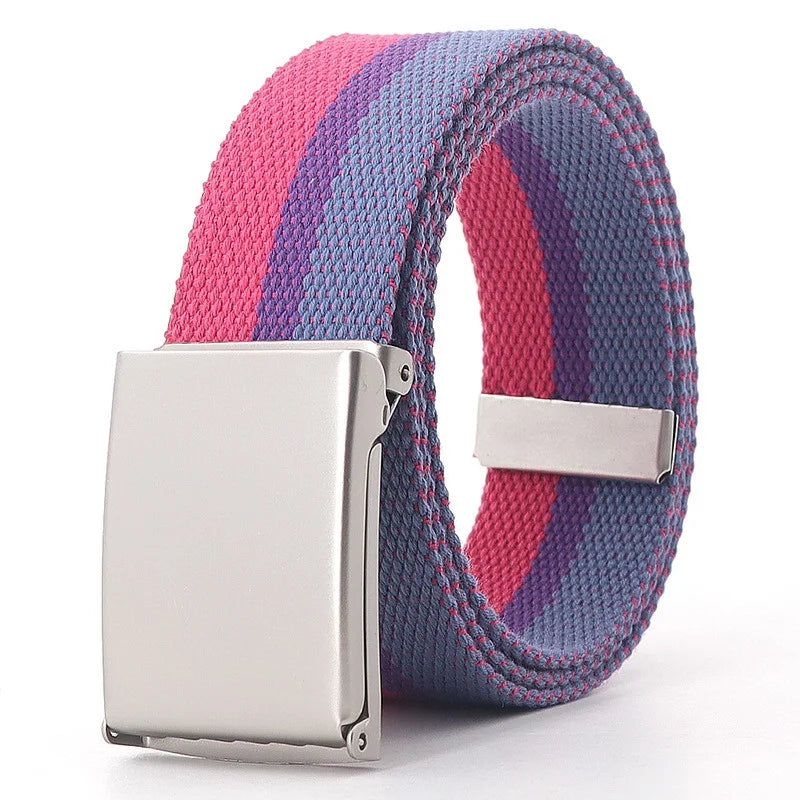 Pride belt with bisexual flag design