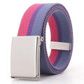 Pride belt with bisexual flag design
