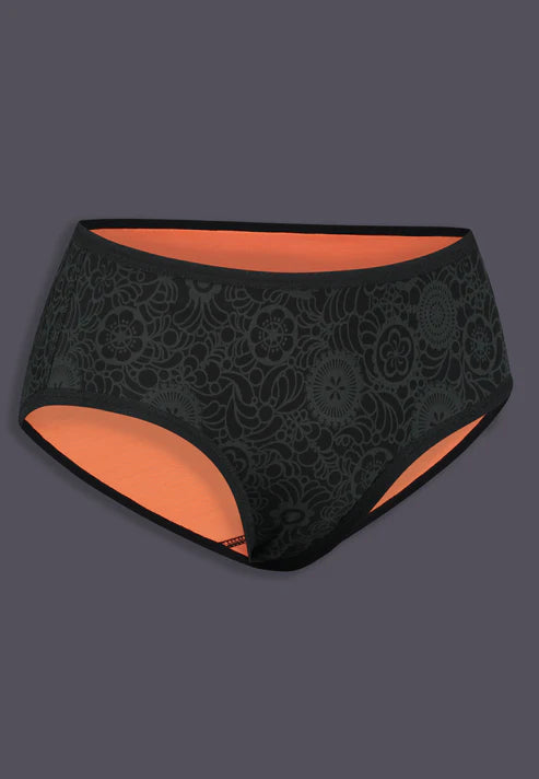 Slip de bikini de tucking UNTAG, vue de face en imprimé fleuri