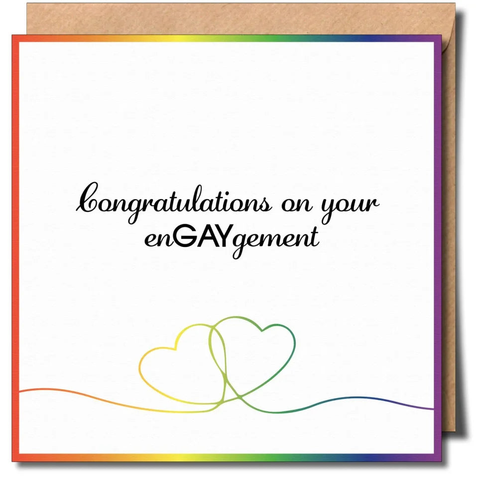 Greeting card: Congratulations on your engaygement