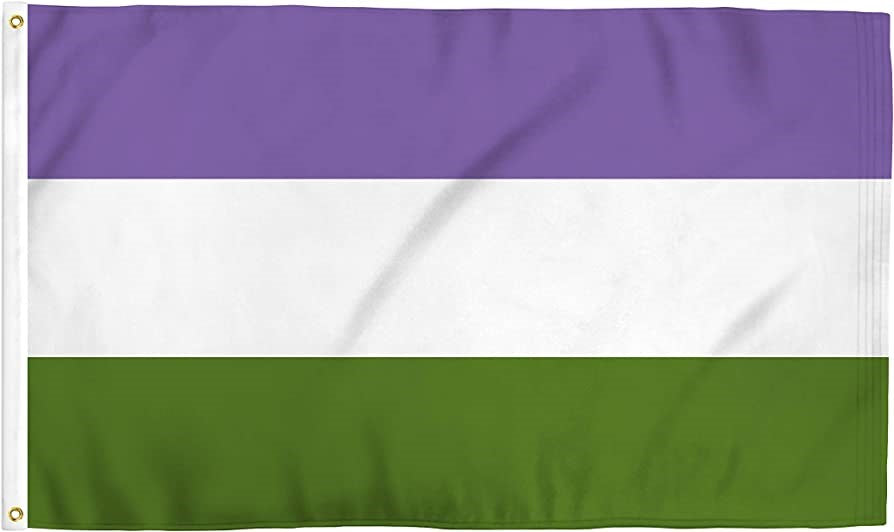 Flag crate, Genderqueer flag