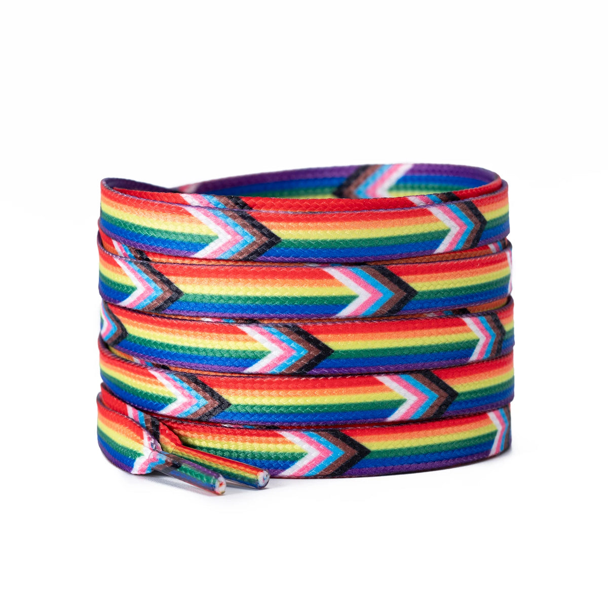 Pride shoelaces, Rainbow progress design