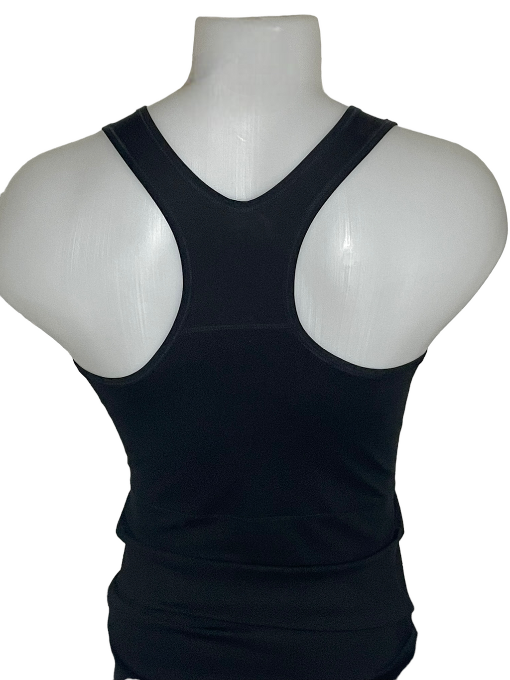 TransUndeez sport long chest binder back view in black