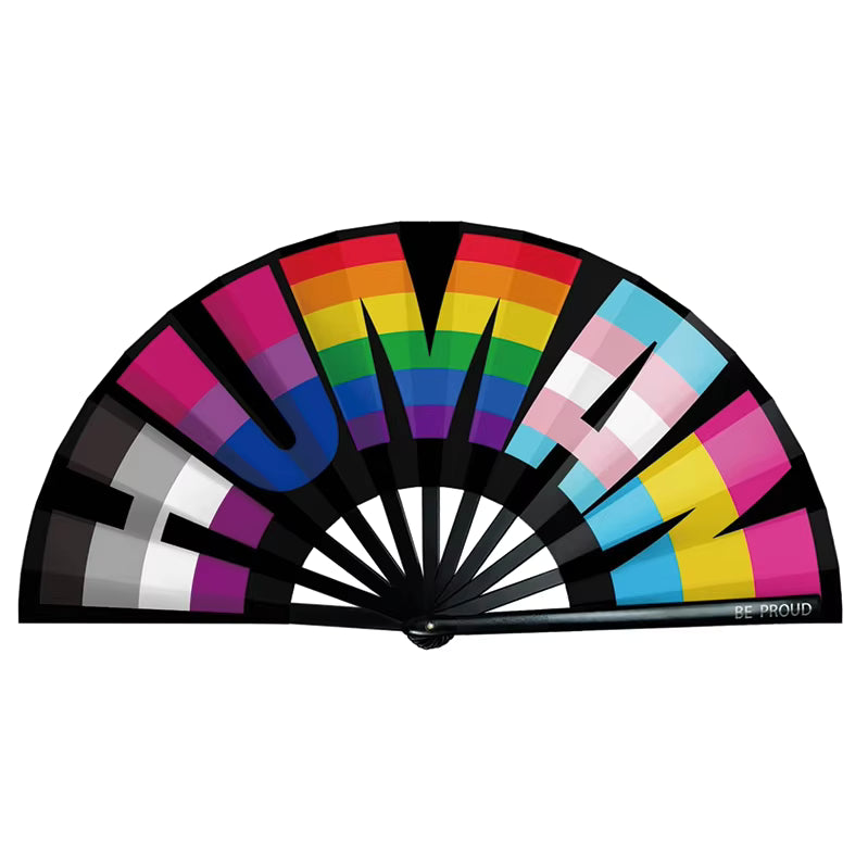 Hand fans XL - 33cm - Pride
