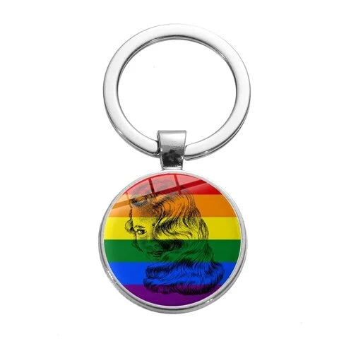 Regenboogmeisje sleutelhanger