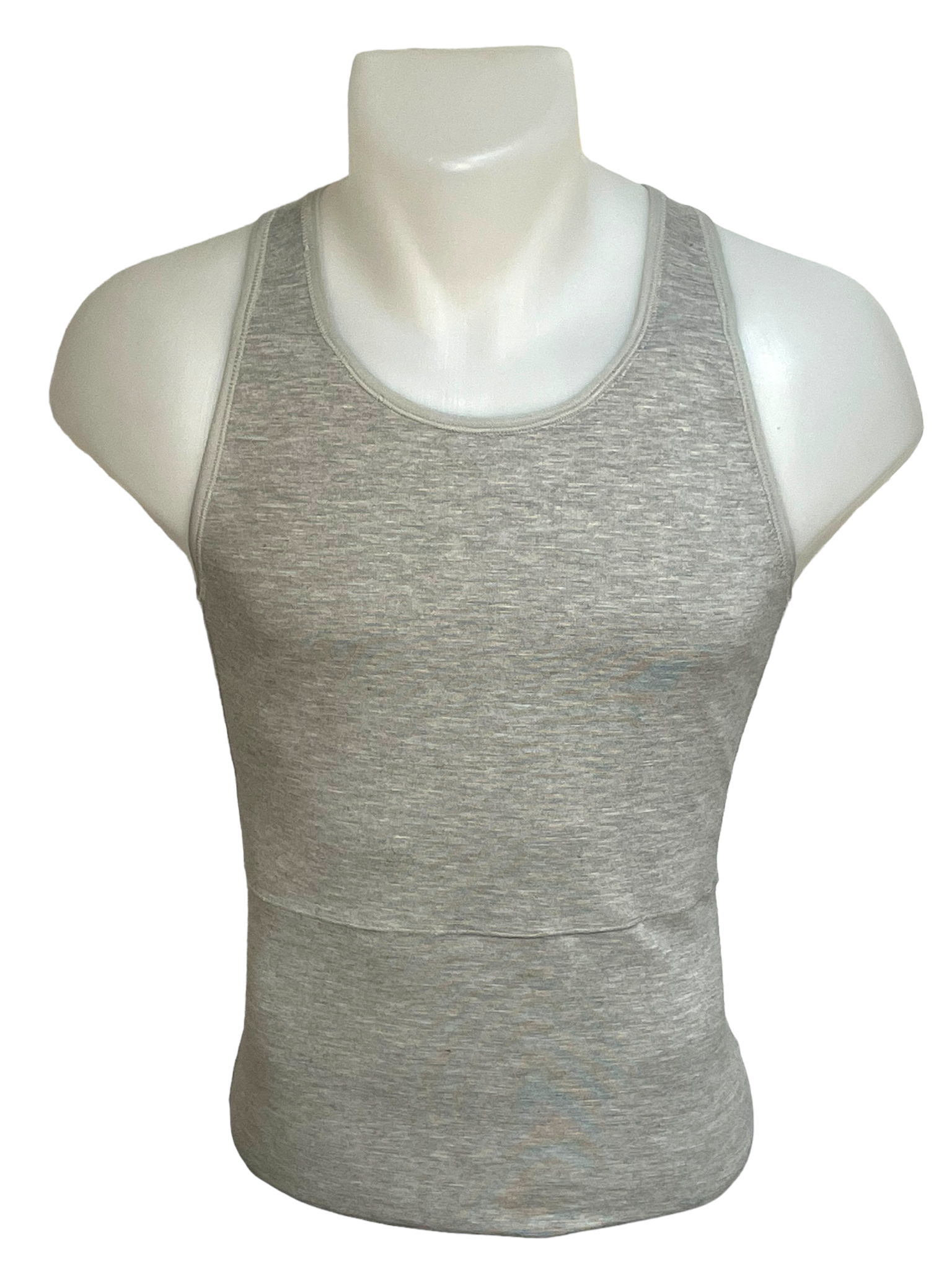 chest binder long TransUndeez extra strong vue de face en gris