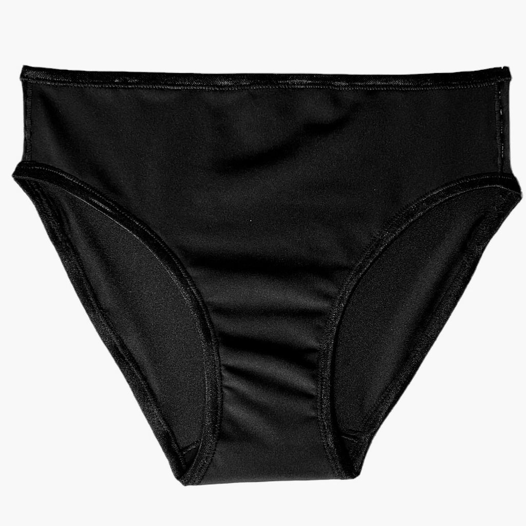 slip de tucking affirmatif TransUndeez vue de face en noir