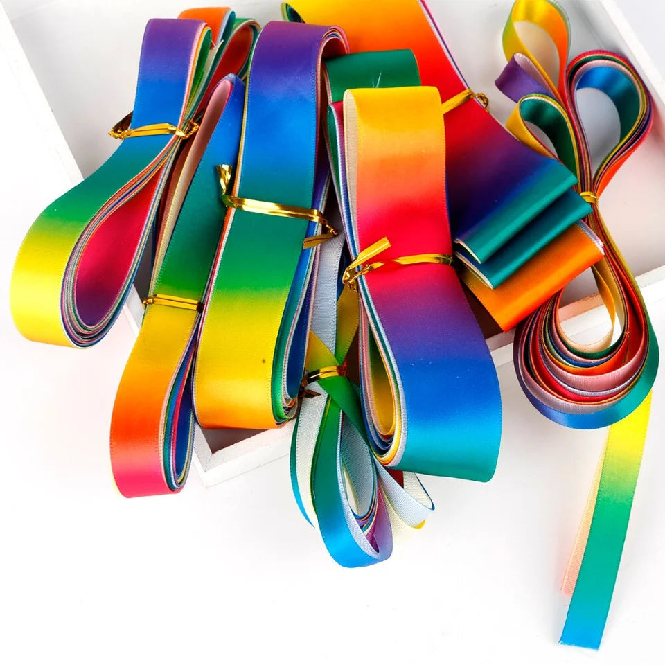 Gift Wrapping Ribbon - Rainbow - 4.5m