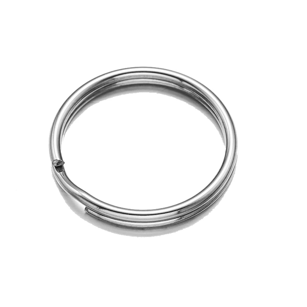 Split rings close-up