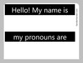 Pronoun stickers