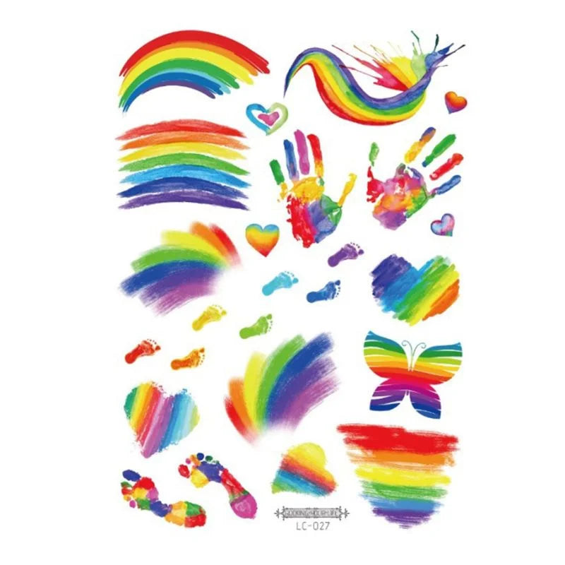 Tattoo sheets - Rainbow