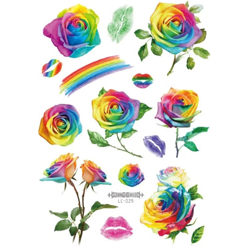 Tattoo sheets - Rainbow