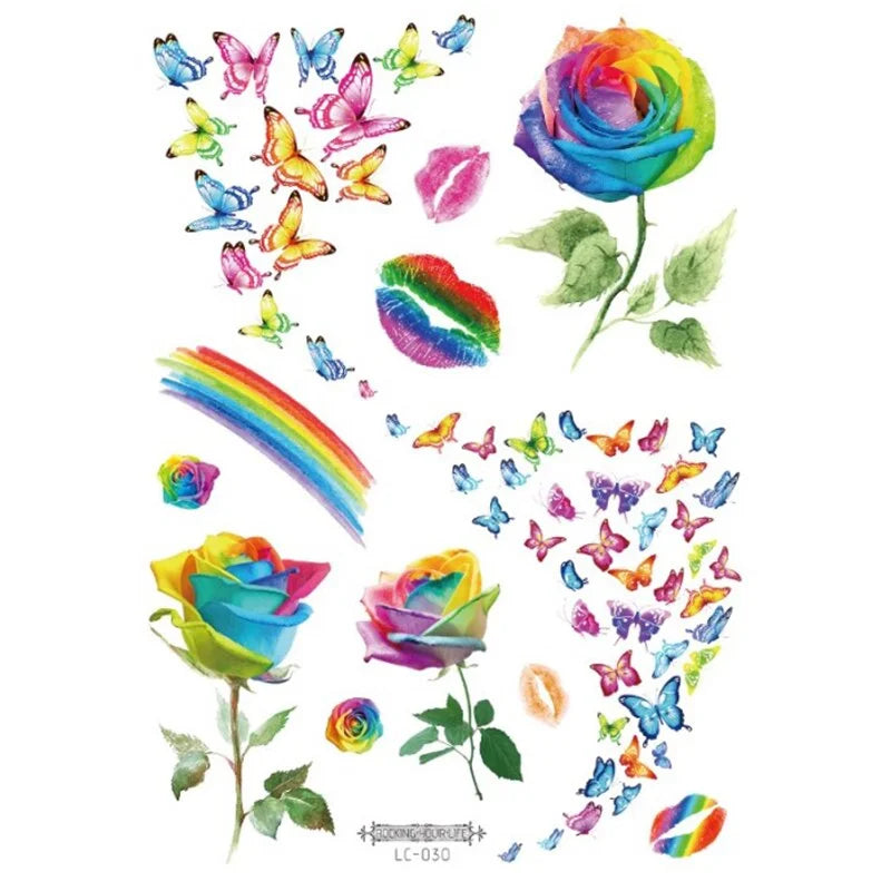 Tattoo sheets - Rainbow