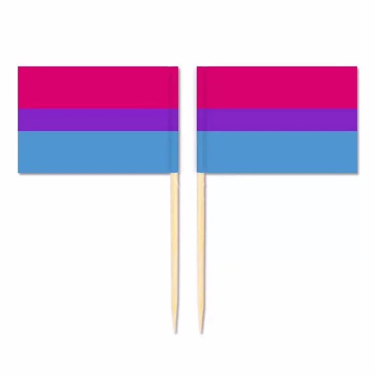 Toothpick bisexual pride flag