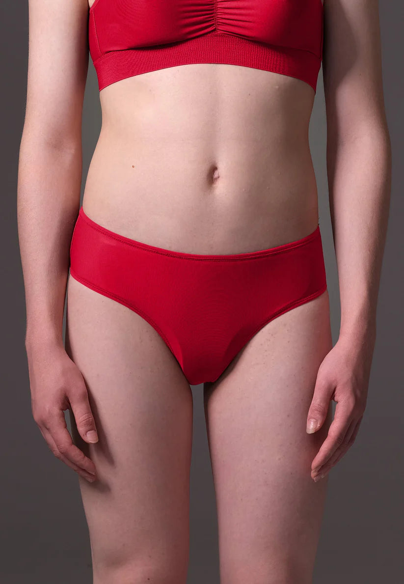 UNTAG corrective tucking panties front view in red