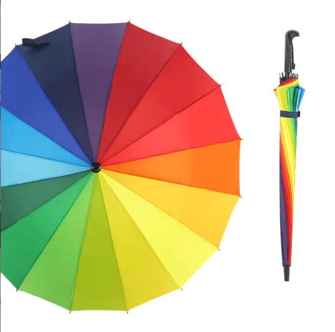 Umbrella - 16 steel ribs - Rainbow