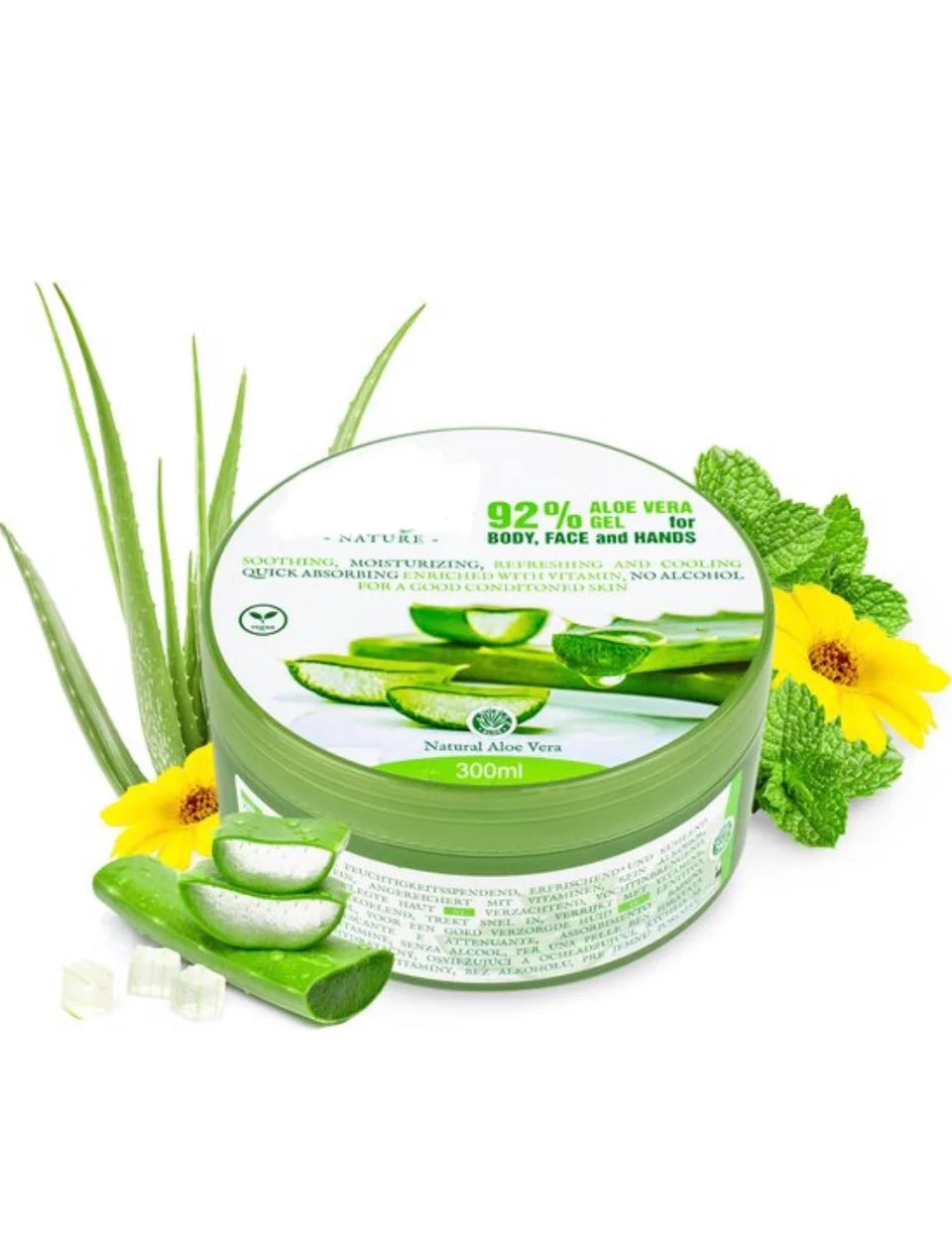 Vegan Moisturizer - Nature 92% Aloe Vera Gel