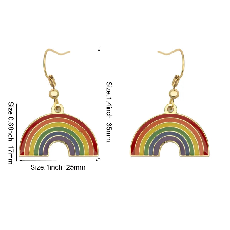Rainbow earrings