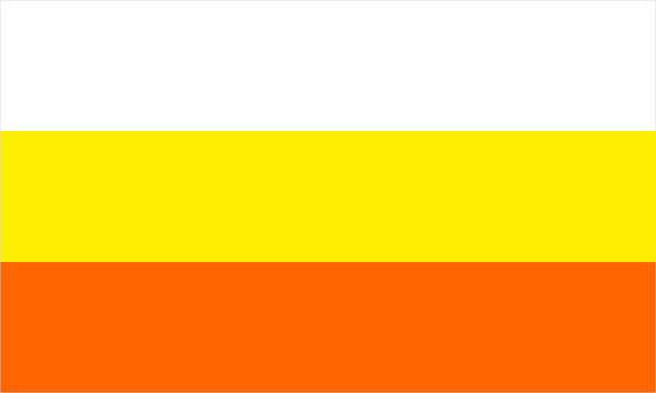 Maverique pride flag with its characteristic coloured stripes.