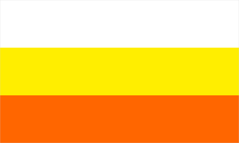 Maverique pride flag with its characteristic coloured stripes.