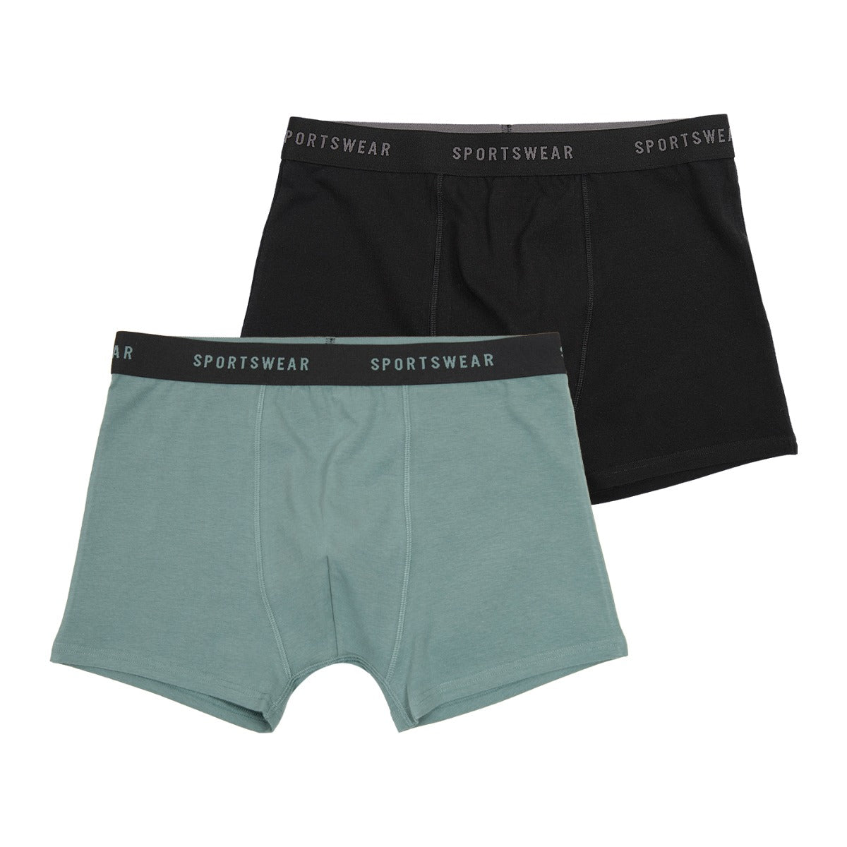 Boxer de packing en vert foncé et noir