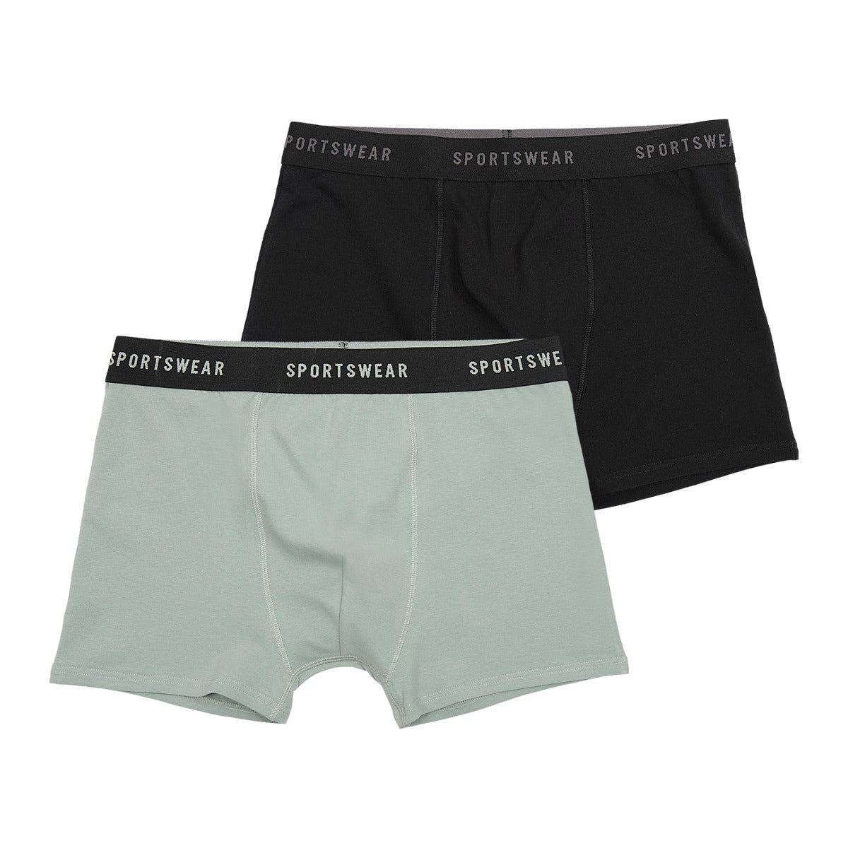 Boxer de packing en vert et noir