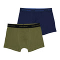 Packing-Boxershorts in Khaki und Marineblau