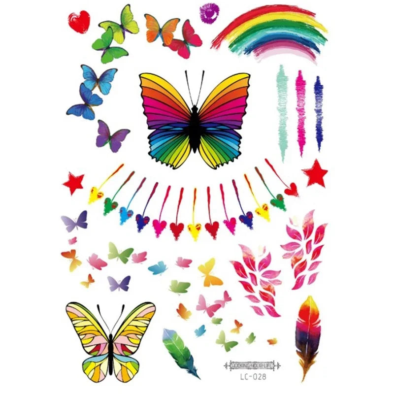Tattoo sheets - Rainbow