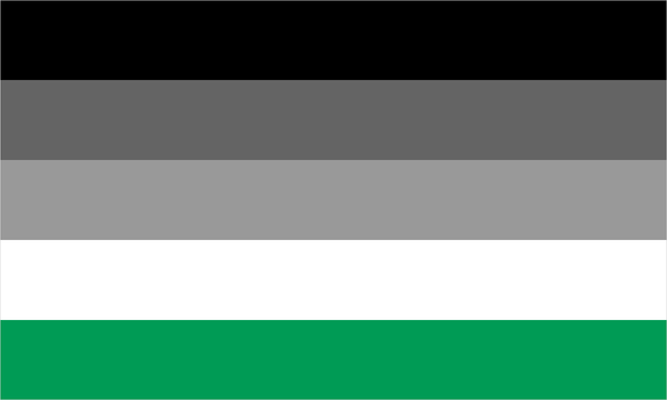 Spectrasexual pride flag with its characteristic coloured stripes.